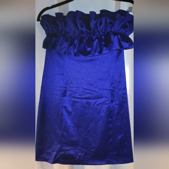 * Mini NWT ROYAL BLUE COCKTAIL DRESS - Picture 1 of 5
